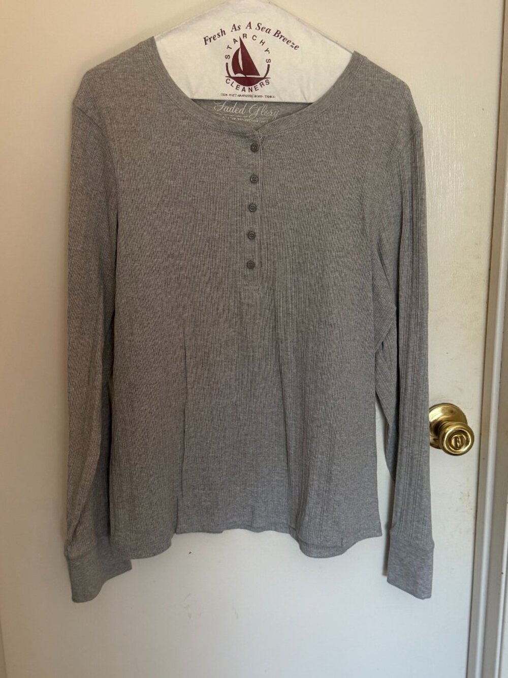 Faded Glory Gray Top W XL